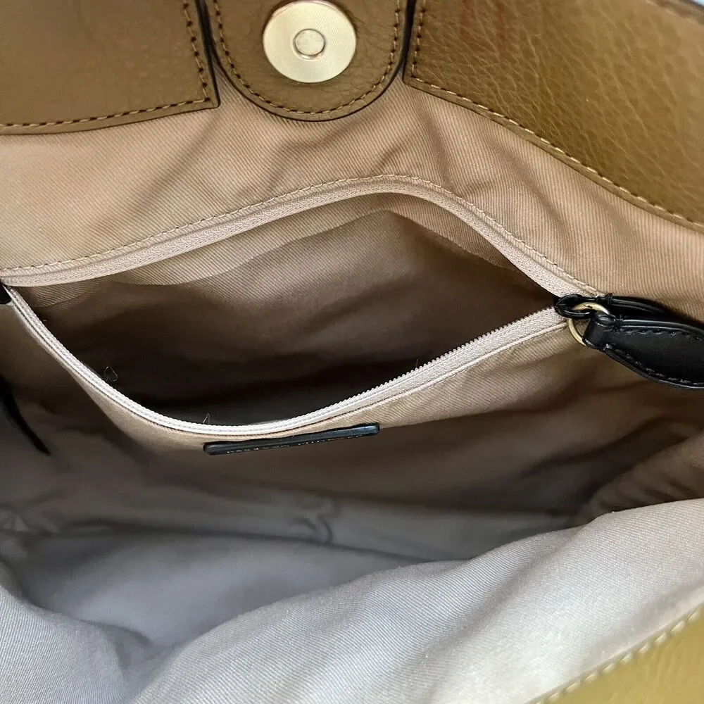 Rebecca Minkoff Megan Seaweed Color Leather Crossbody Shoulder Feedbag Style Bag
